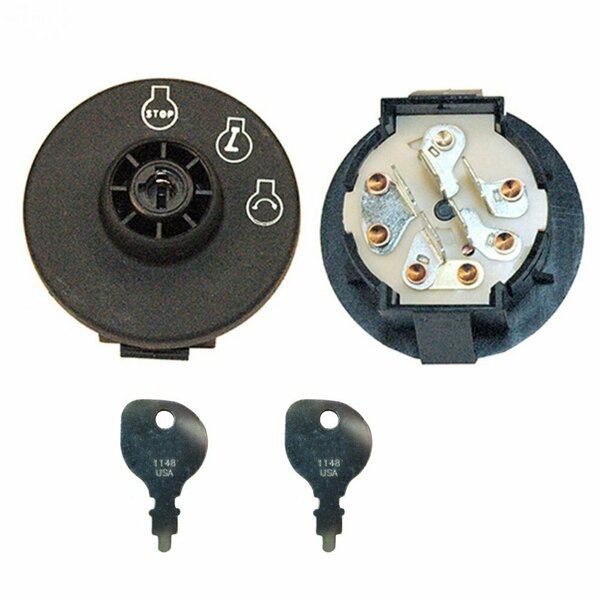 Aic Replacement Parts Ignition Switch Fits Toro Time Cutter SS4225 SS4235 SS4250 SS4260 SS5000 w/2 Key 117-2221-KEYS